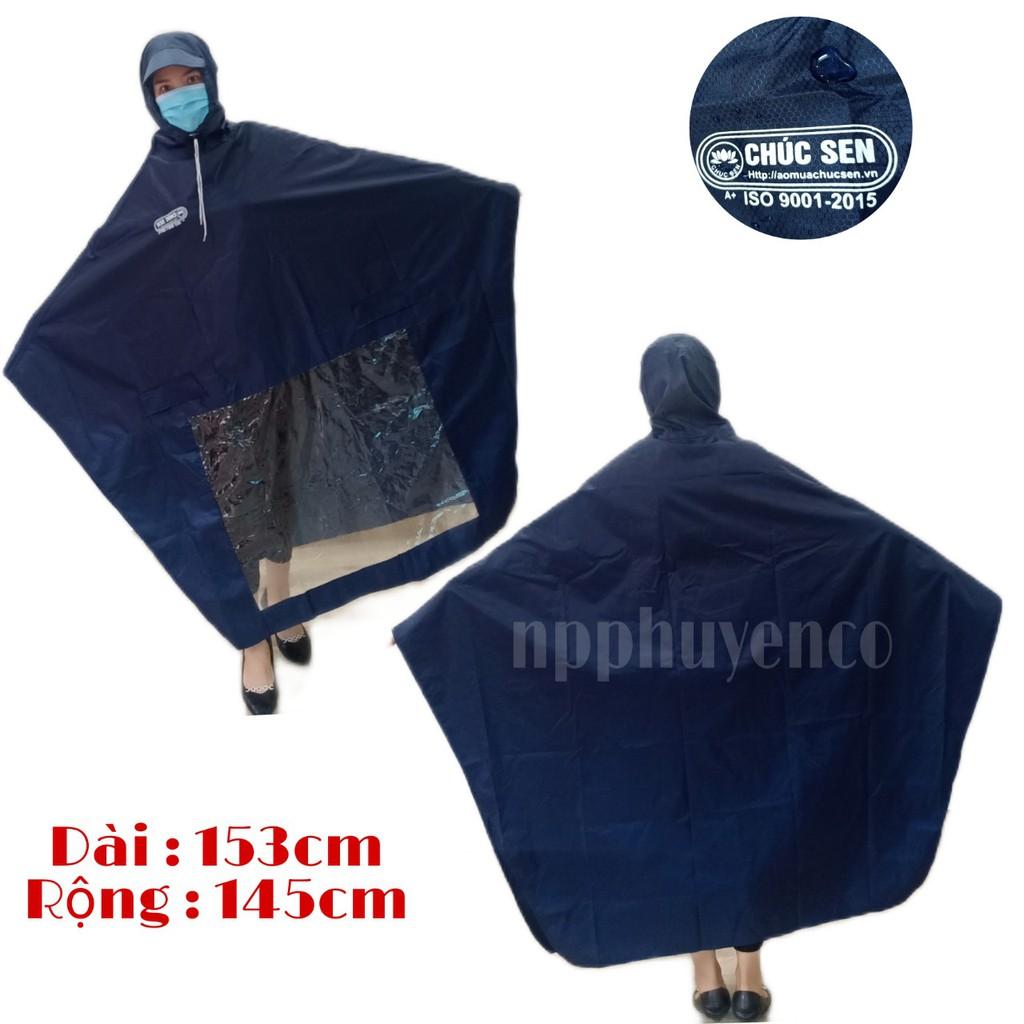 ÁO MƯA CHOÀNG 1 ĐẦU VẢI DÙ SIÊU NHẸ A+ CHÚC SEN + SIÊU RỘNG +SIÊU MƯỚT