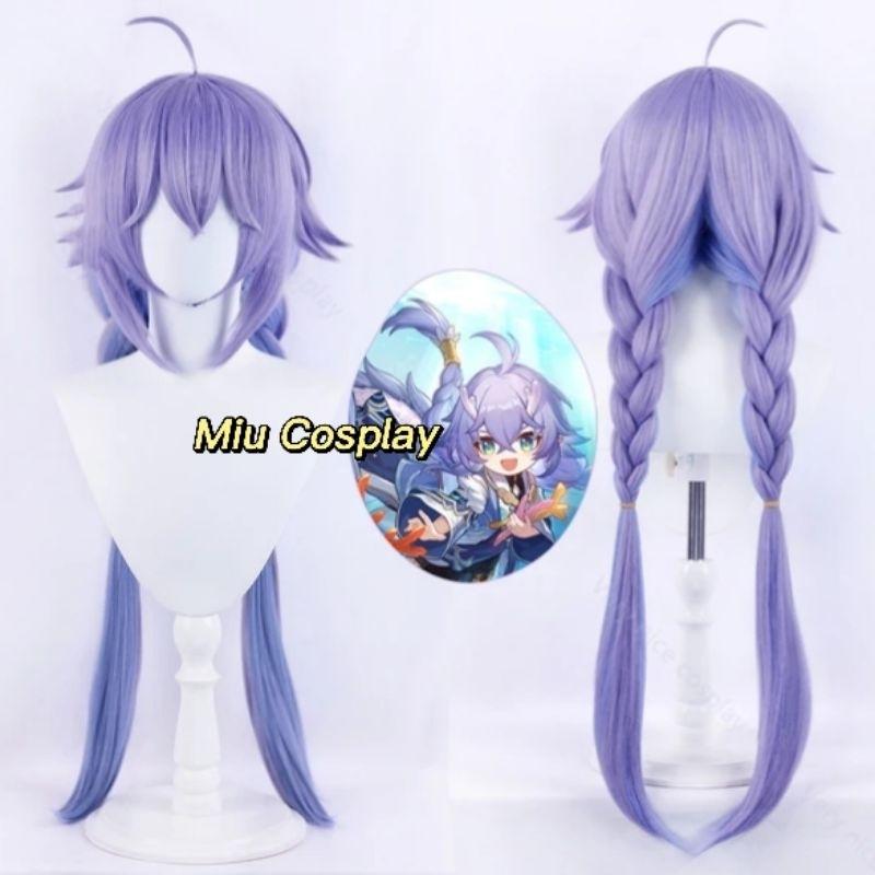 Wig/Tóc giả cosplay Bailu - Honkai Star Rail màu tím mix siêu đẹp