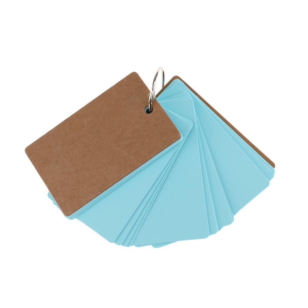 50Pcs DIY Blank Word Cards Christmas Greeting Card Memo Pads Business Card 9*5cm