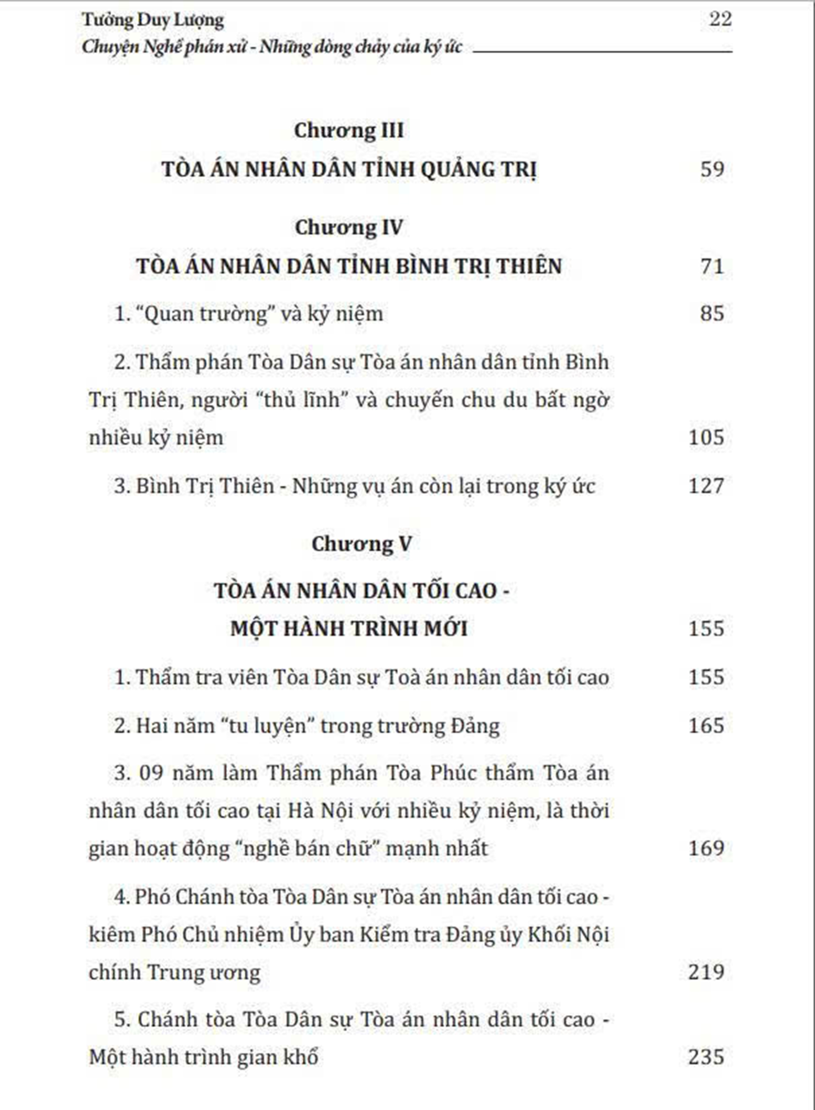 Chuyện nghề phán xử- những dòng chảy của ký ức