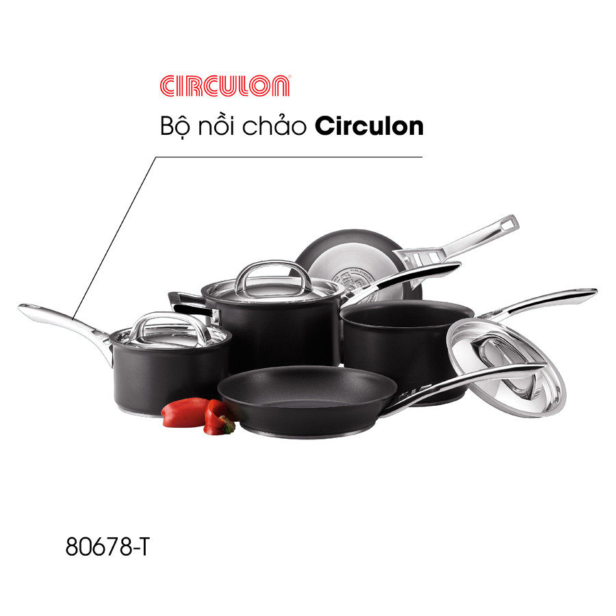 Bộ Nồi Chảo Cao Cấp Circulon Infinite 5 Món Nhập Khẩu