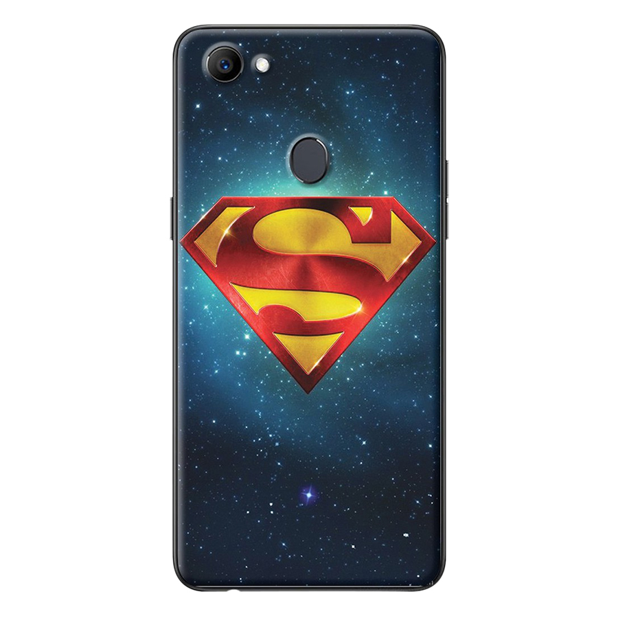 Ốp Lưng Dành Cho Oppo F7 - Logo Superman Galaxy