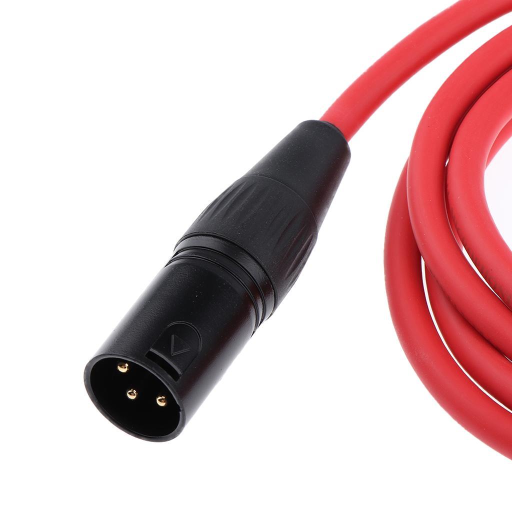 6.35mm TS Male to XLR Male Cable for