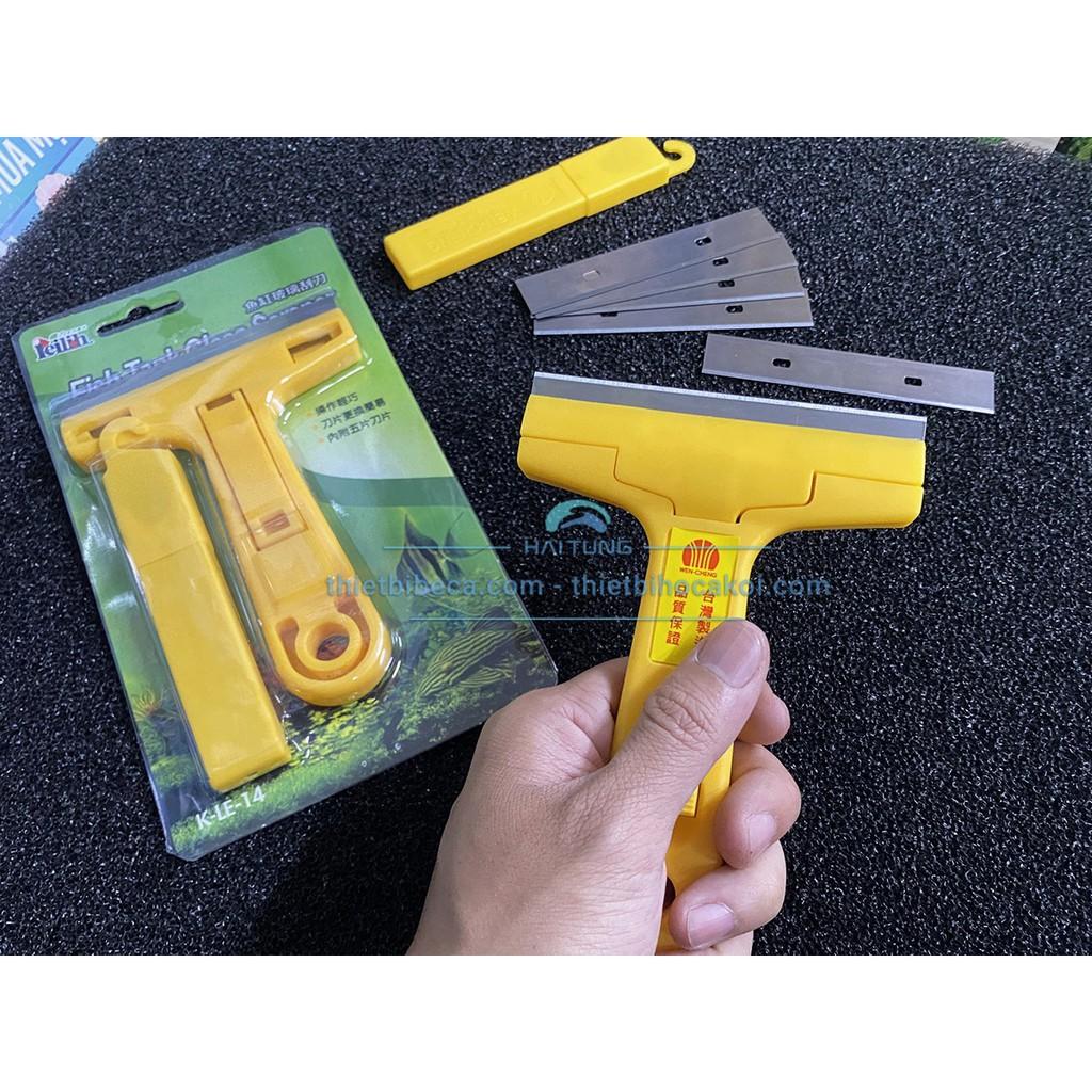 Dao cạo rêu bể kính KLE14 Kèm 6 lưỡi dao thay thế
