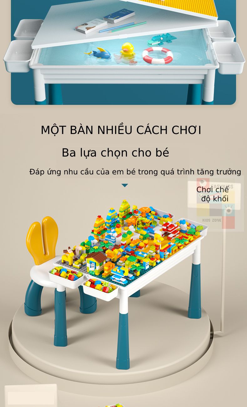 [ Có sẵn] Bàn xếp hình đa năng giúp trẻ thông minh và phát triển