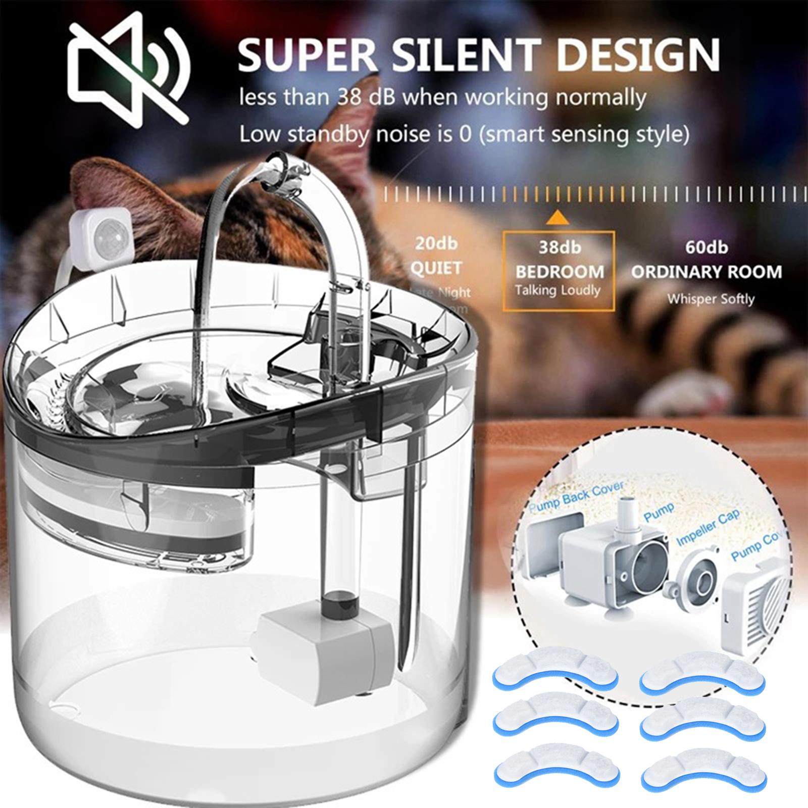 Automatic Cat Water Fountain with Faucet Cat Dog Water Fountain Water Dog Water Dispenser for Pet Healthy Drinking Fountain