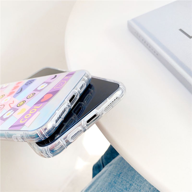 Ốp Lưng iPhone Viền Trong Sticker Phản Quang Dành Cho iPhone 6 / 6 Plus / 7 / 7 Plus / 8 / 8 Plus / X / Xs / Xs Max / 11 / 11 Pro / 11 Pro Max / 12 / 12 Pro / 12 Pro Max