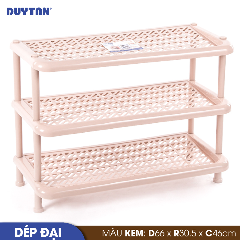Kệ dép đại nhựa Duy Tân 3 tầng  - 31744 - Giao màu ngẫu nhiên - Hàng chính hãng