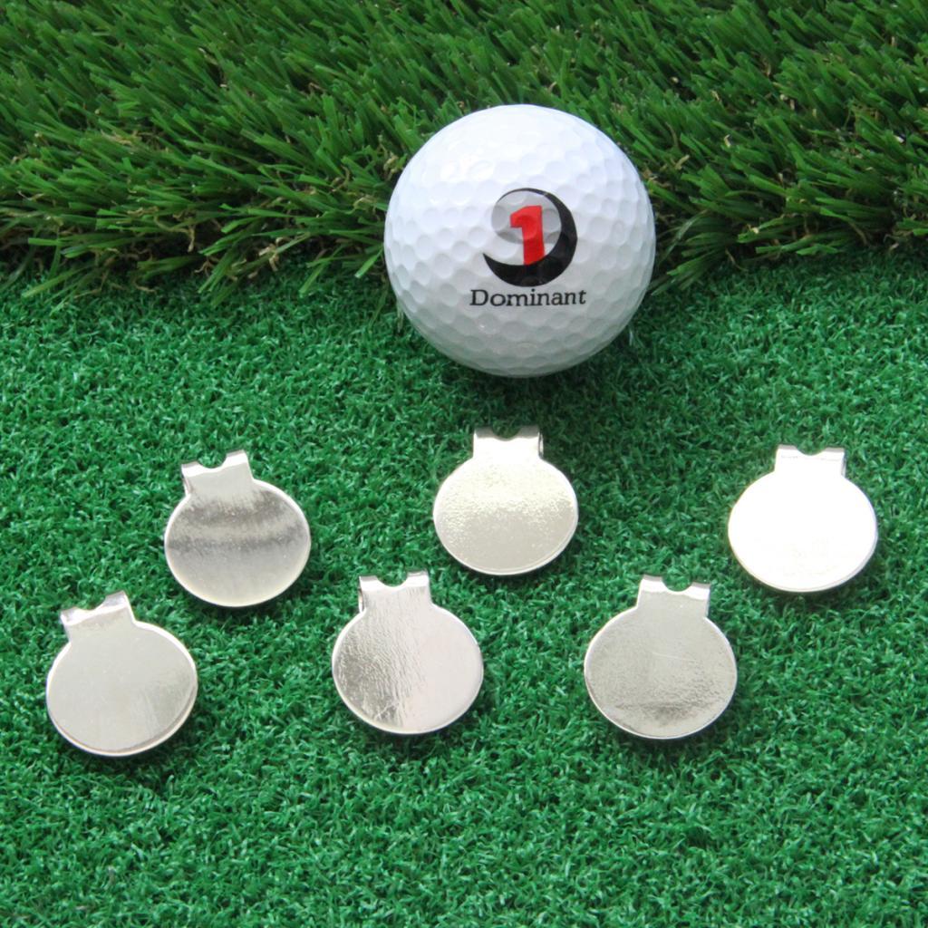 6Pcs/Set Golf Hat Clips - Heavy Duty Zinc Alloy