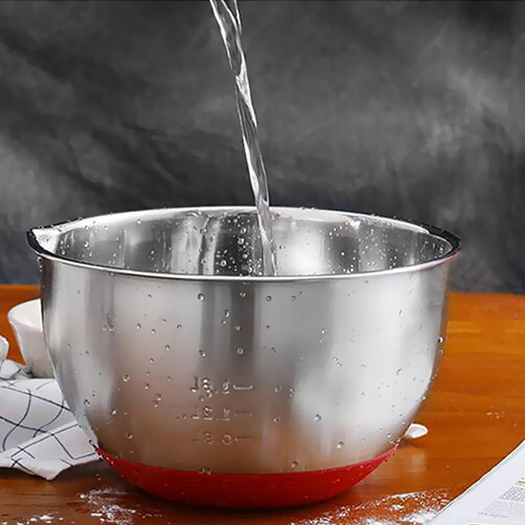 Stainless Steel Mixing Bowl Kitchen Serving Bowls Food Salad Egg Mixing Bowl