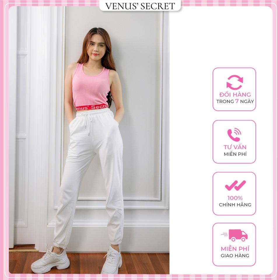 Áo croptop sát nách nữ cổ tròn ôm dáng thời trang VENUSSECRET