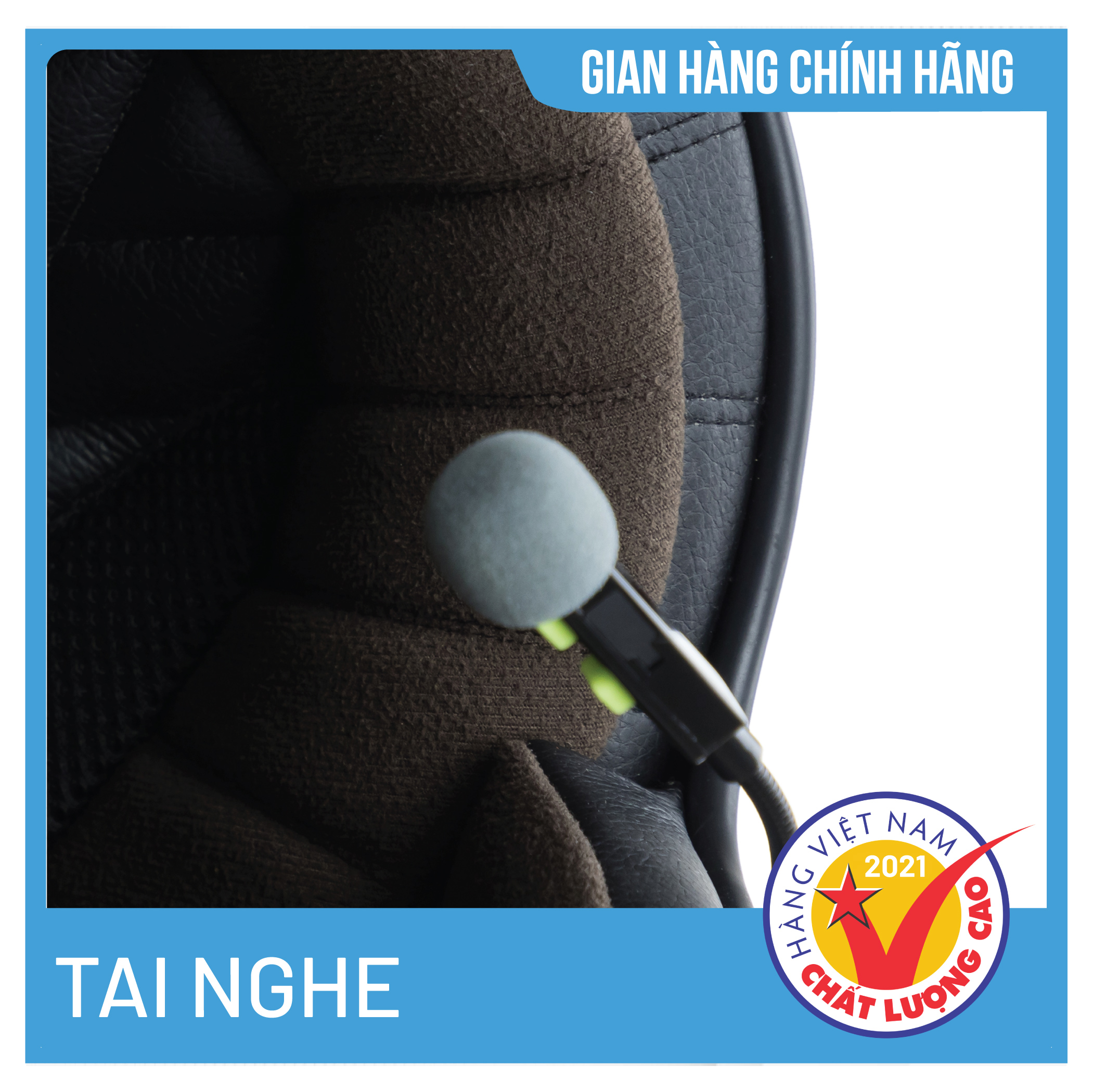 Tai nghe Bluetooth gắn Nón Bảo Hiểm, Âm thanh chất lượng cao, Thời lượng pin lâu