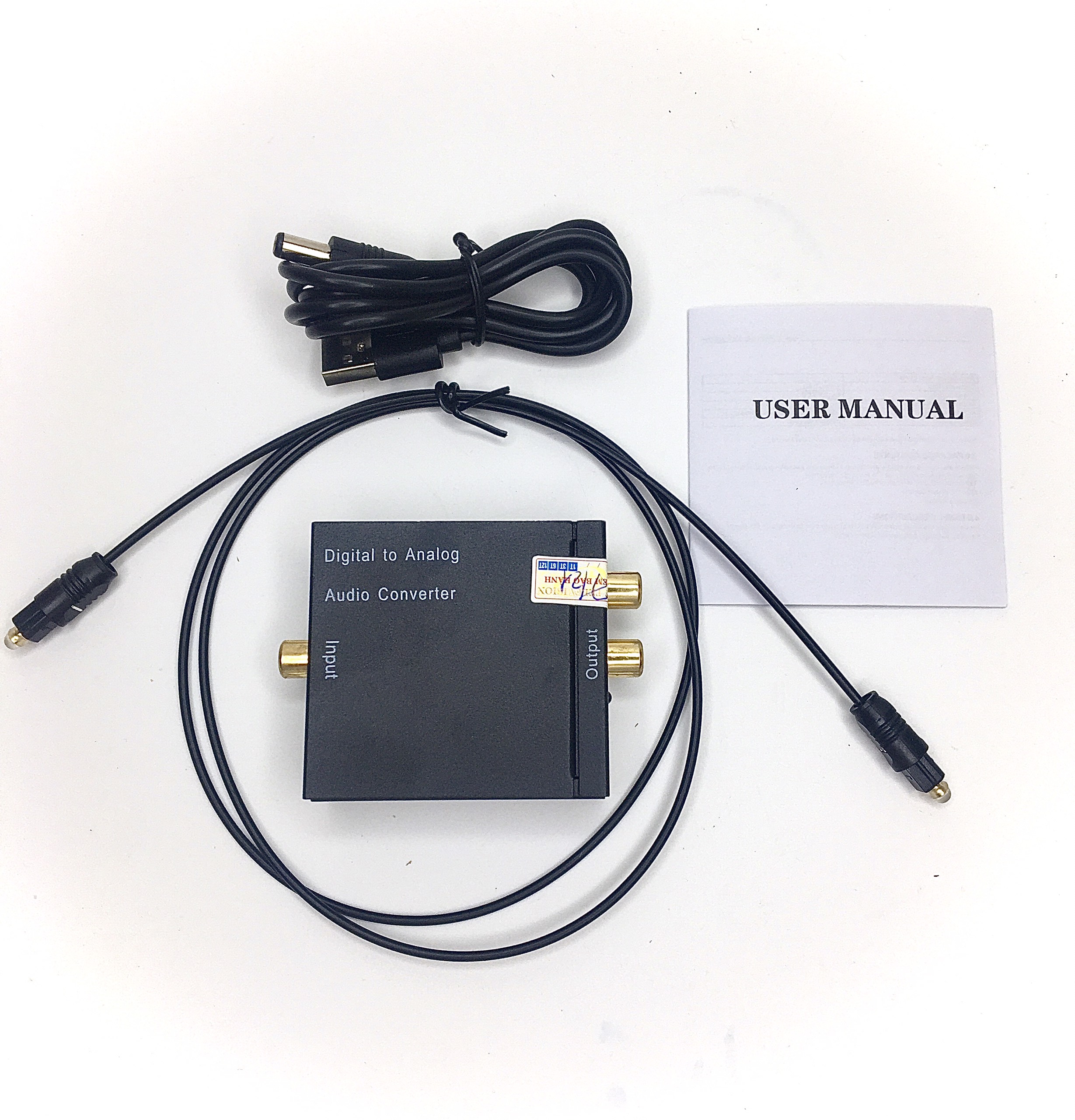 Bộ chuyển đổi âm thanh TV 4K Quang Optical Sang Audio AV Ra Amply + Cáp Optical