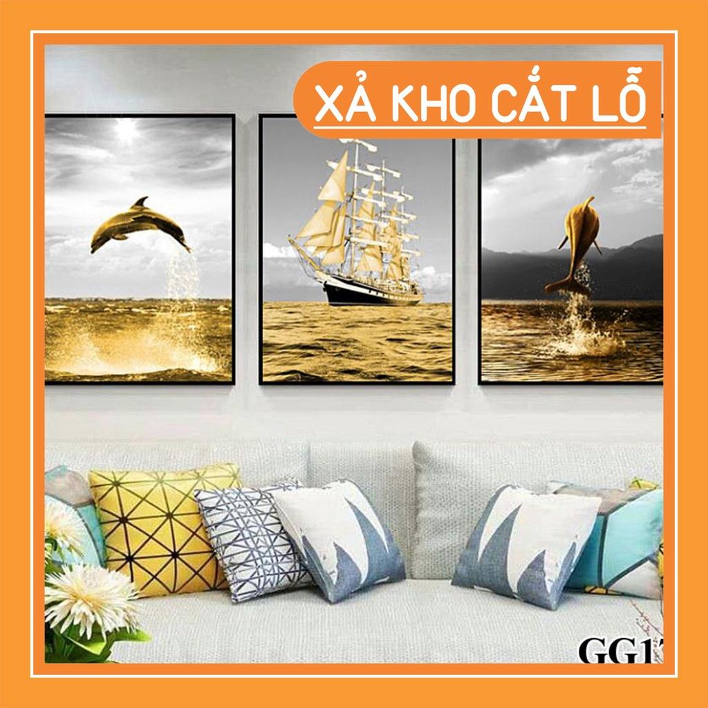 SIÊU ĐẸP Tranh Treo Tường Canvas 3 Bức Phong Cách Hiện đại tại Nghệ Thuật việt Siêu rẻ