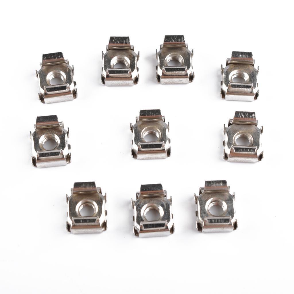 10 x M5x16mm Cage Nuts Bolts and Washers - For Rack Mount Equipment