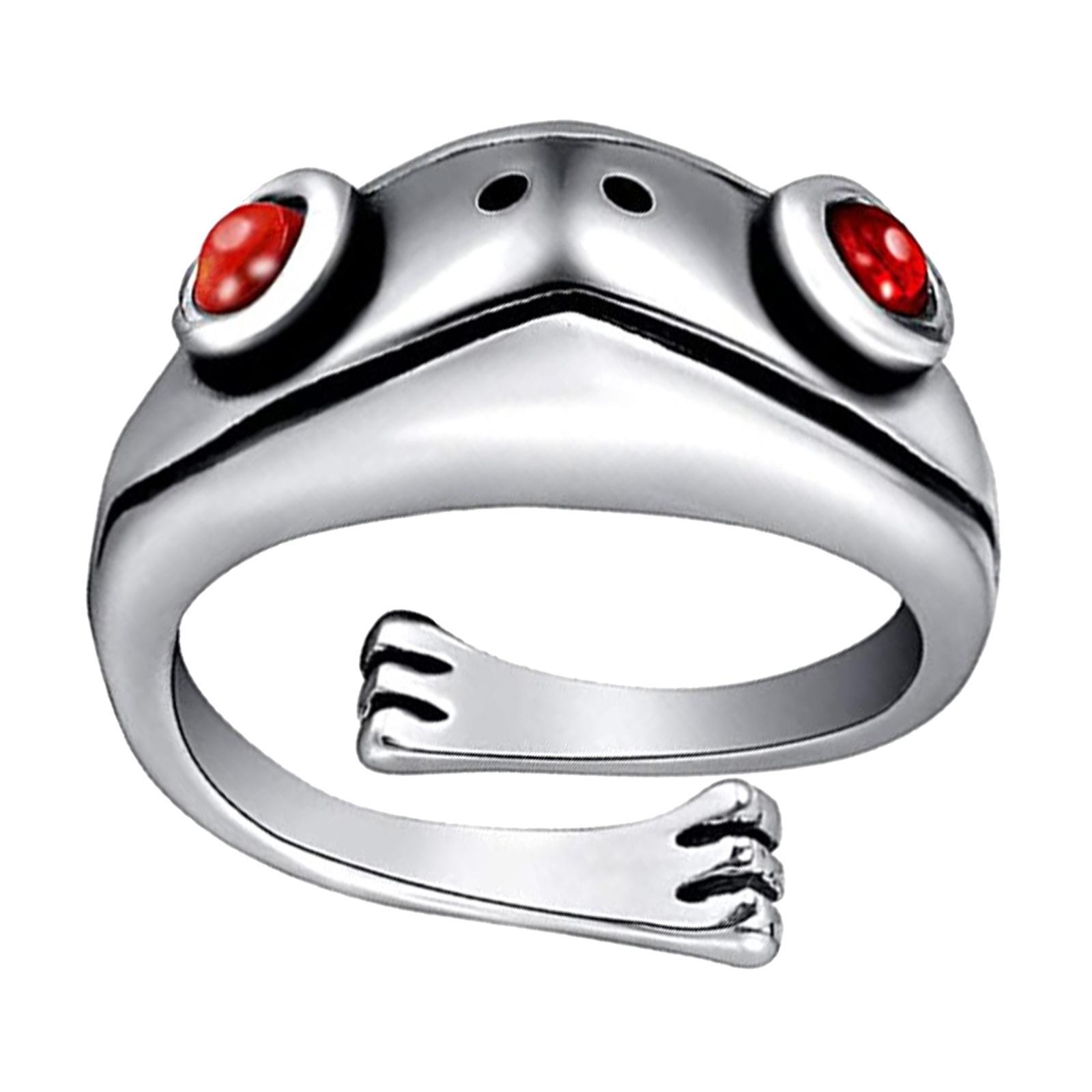 Frog Ring Silver Frog Open Rings Matching Frog Rings Adjustable ...