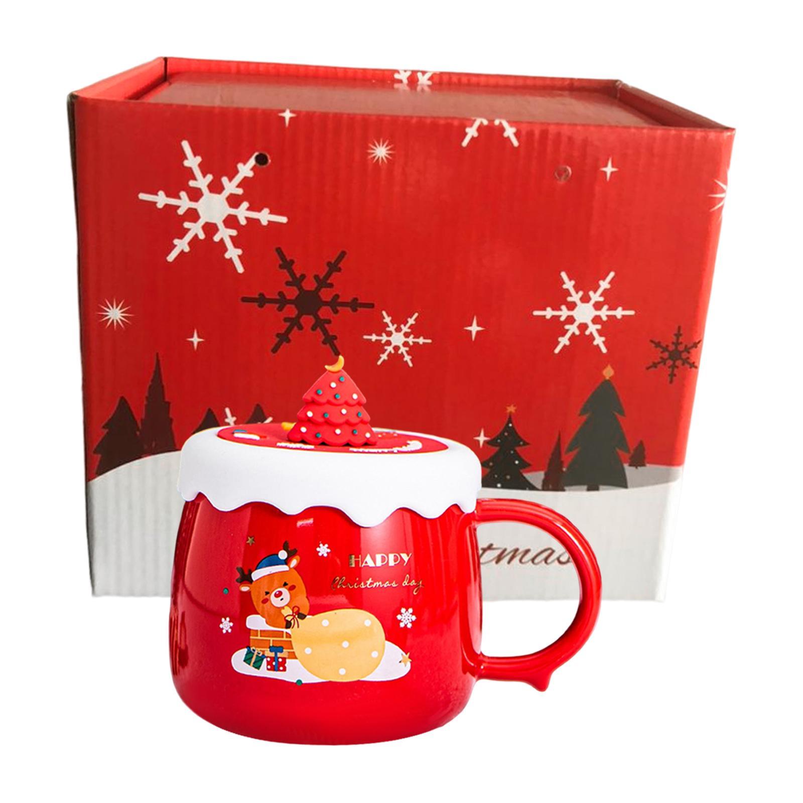 Christmas Themed Coffee Mugs Milk Juice Mug 430ml for Home Wedding Birthday