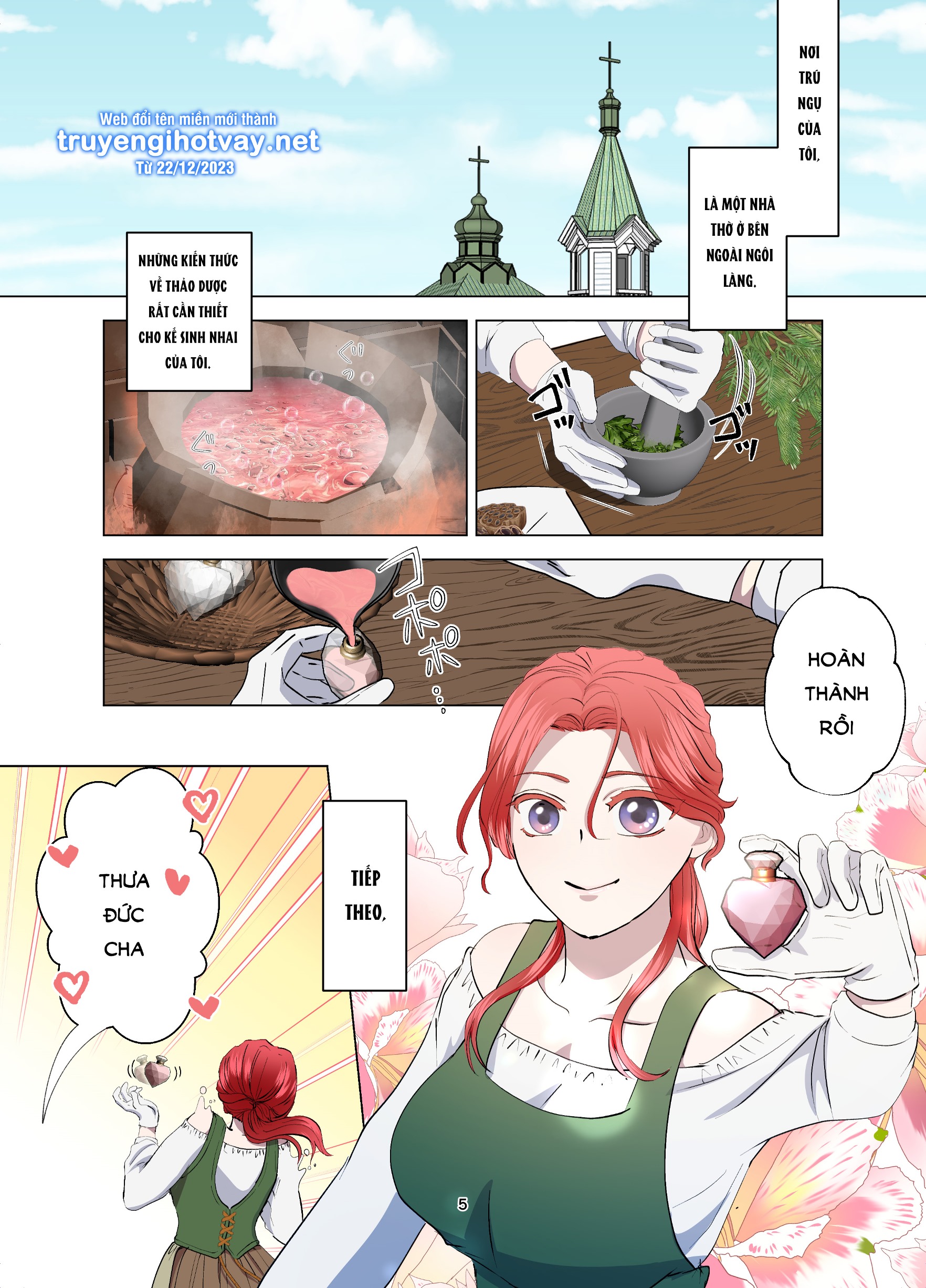 [21+] gái ế chạy không thoát tình yêu của đức cha - full màu chapter 2 5