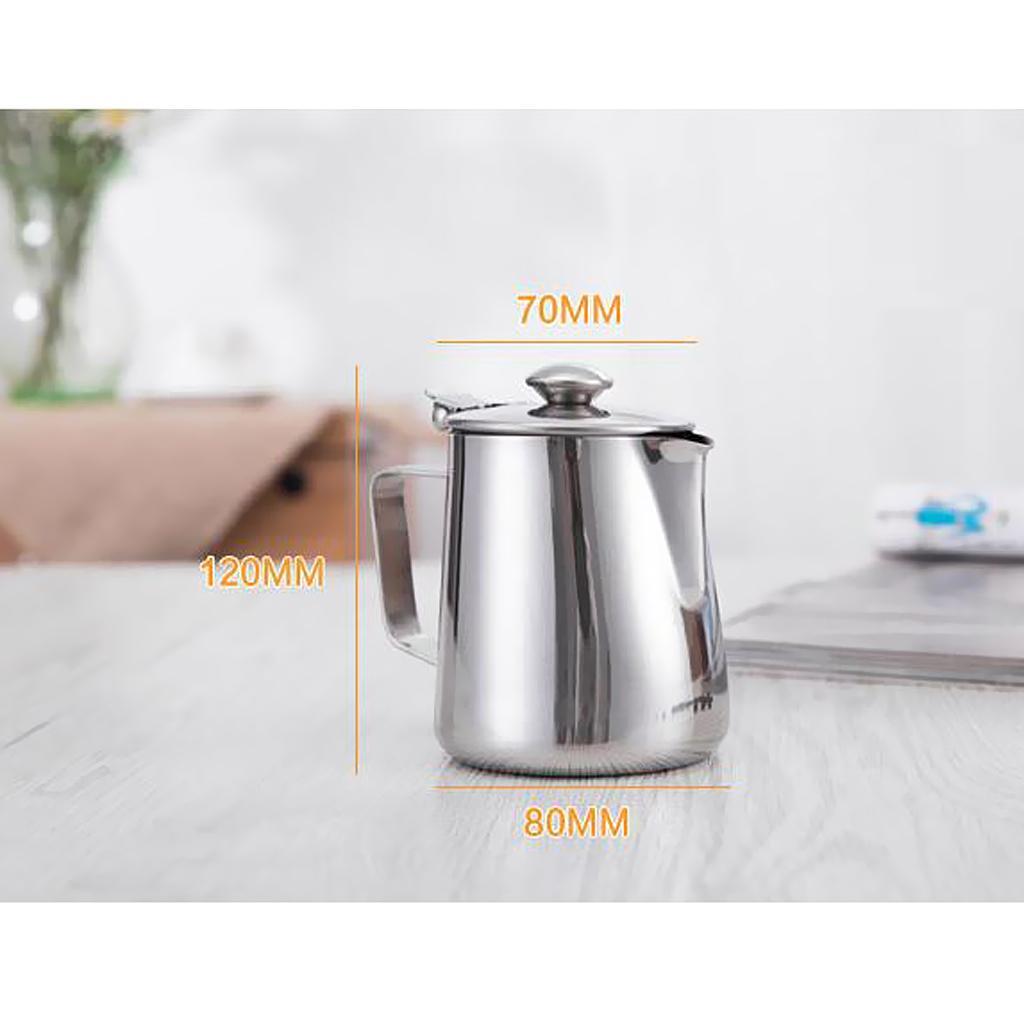 2X Stainless Steel Coffee Pitcher Expresso Cappuccino Maker Home DIY Tool 350ml