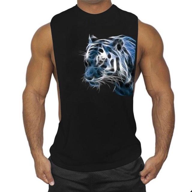 Áo thun ba lỗ tanktop hổ chuẩn gym