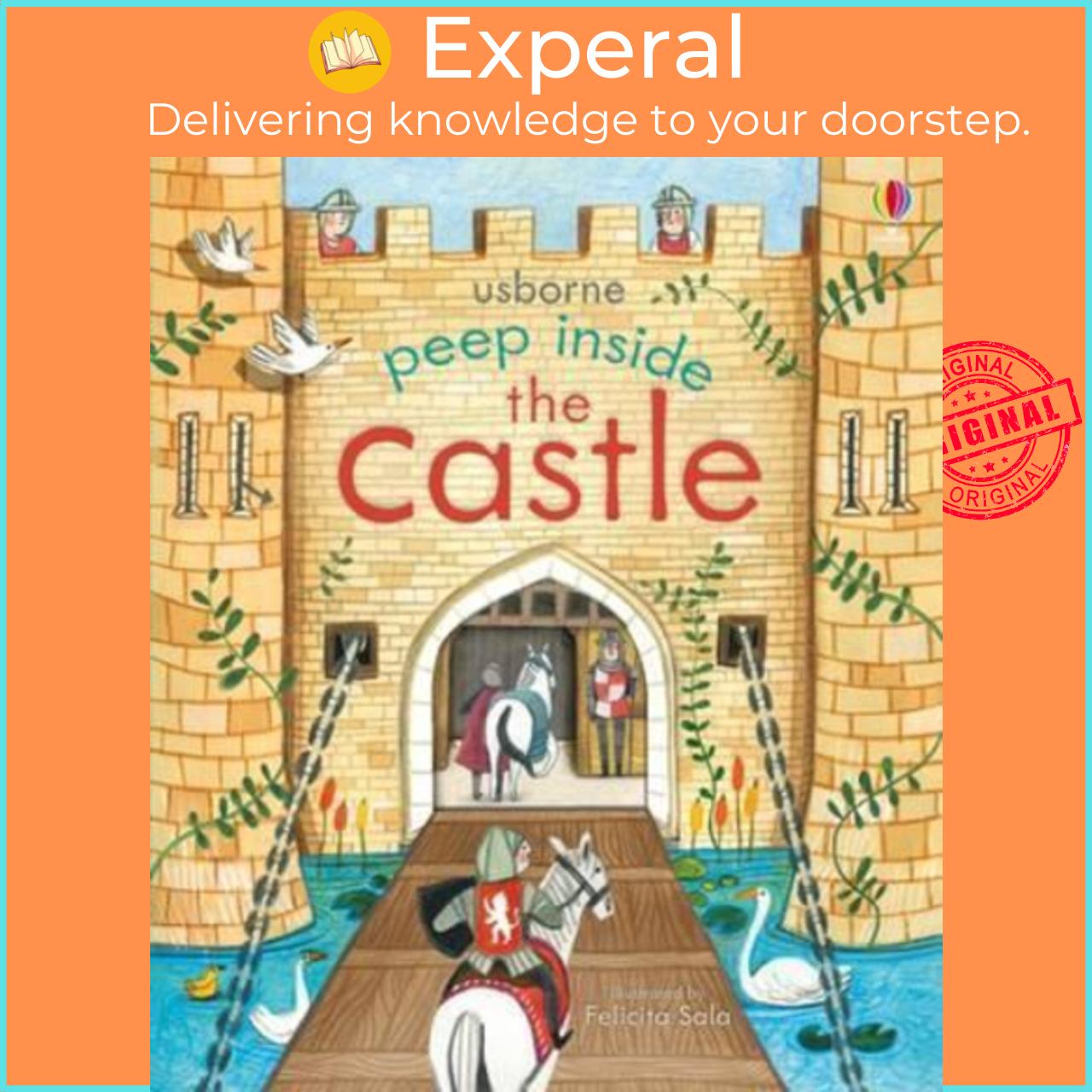 Sách - Peep Inside a Castle by Anna Milbourne (UK edition, paperback)