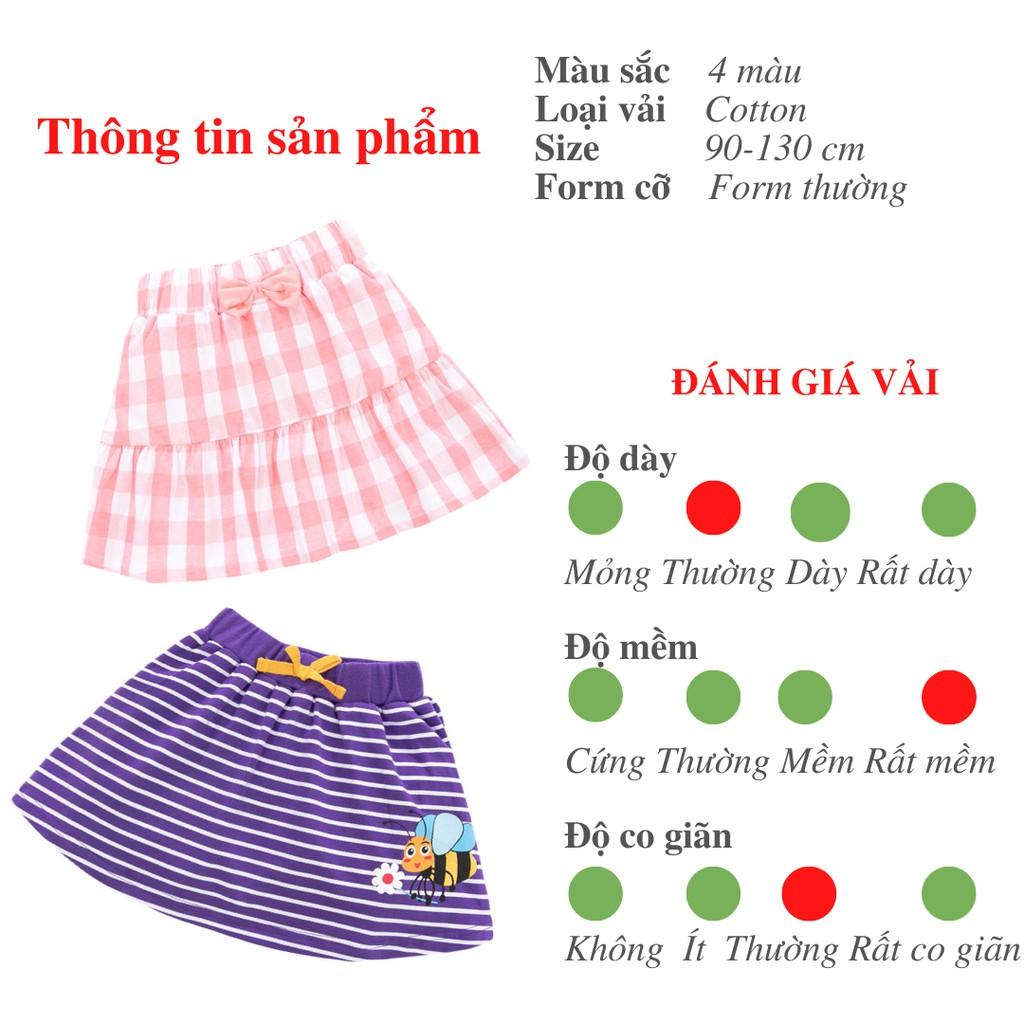 Chân váy bé gái dễ thương chất cotton mềm mát dáng Hàn Quốc xinh xắn Sammy Kids