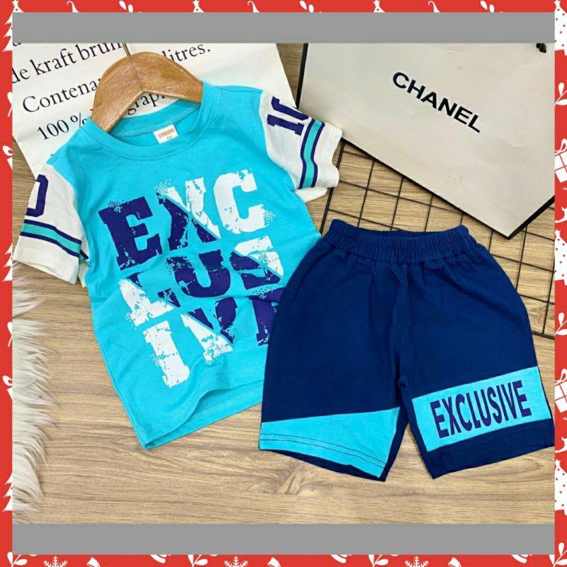 BỘ COTTON 4C BÉ TRAI SIZE ĐẠI - sét bộ bé trai
