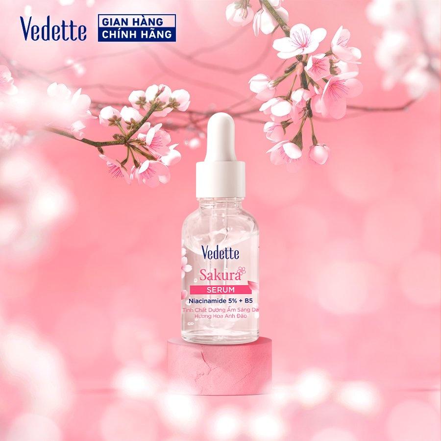 Hàng mới - Tinh chất Dưỡng ẩm Sáng Da Vedette Hương Hoa anh đào 50ml