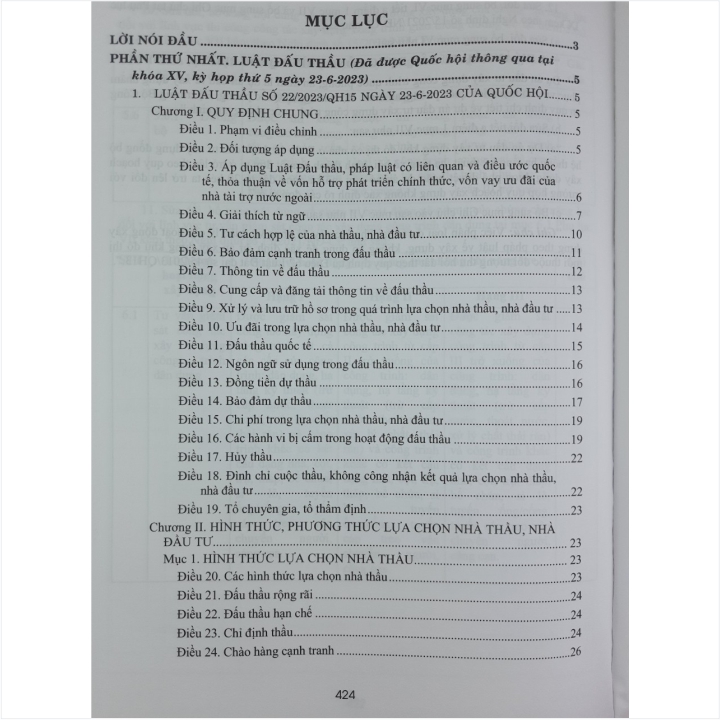 Sách Luật Đấu Thầu 2023 - Quy Định Lựa Chọn Nhà Thầu, Hạn Chế Thất Thoát, Lãng Phí, Tiêu Cực, Tham Nhũng Trong Lĩnh Vực Đấu Thầu - Luật Giá 2023 (V2243D)