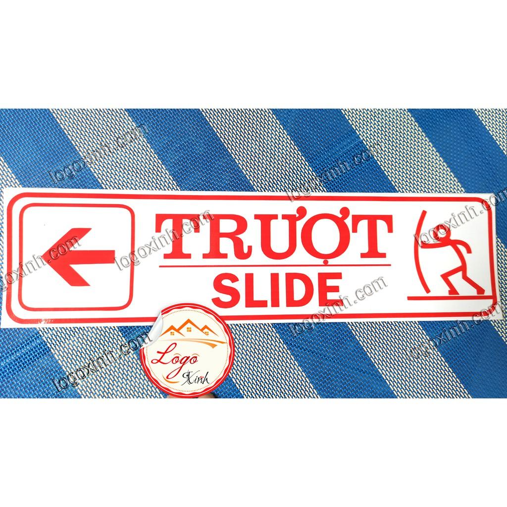 BỘ 2 LOGO STICKER DÁN TEM ĐẨY NGANG TRƯỢT NGANG DÁN CỬA LÙA, CỬA ĐẨY, CỬA KÉO