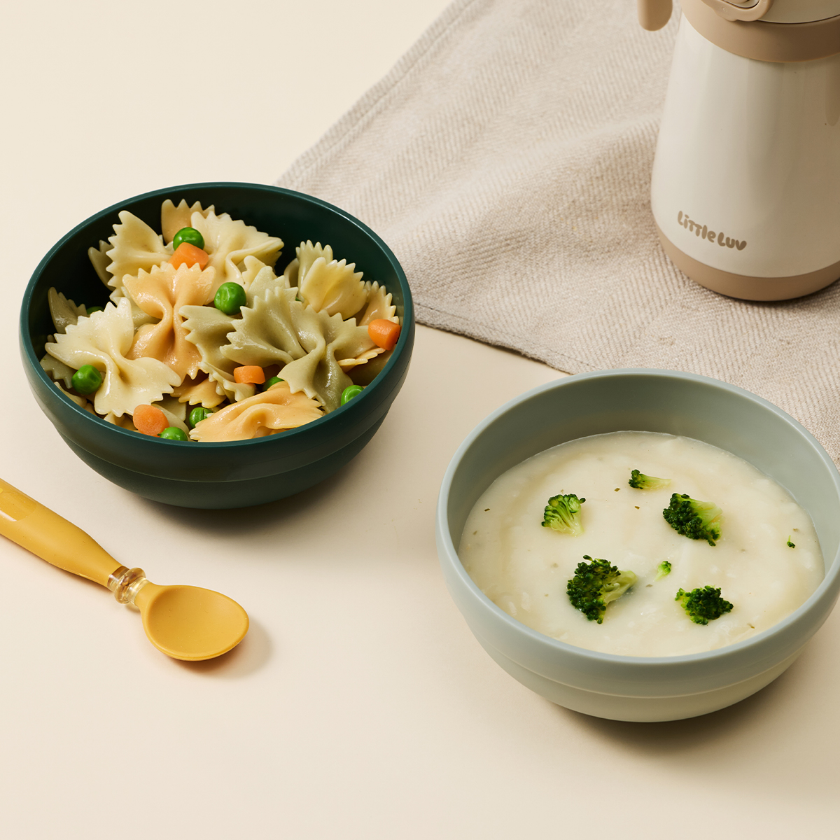 Bộ 2 Tô Chống Trượt LocknLock Little Luv Cho Bé HPP961, Hàng Chính Hãng - JoyMall