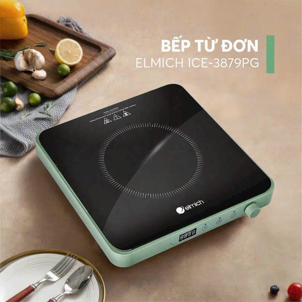 (HÀNG MỚI VỀ) Bếp từ Đơn Elmich ICE 3879 Công Suất 2100W Nấu Nhanh, Tiết kiệm Thời Gian 3 Màu Thời Thượng Cá Tính Hàng Chính Hãng