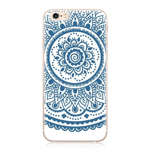 Ốp lưng hình hoa văn xanh dành cho iphone 5-5s-6-6s-6 plus-6s plus