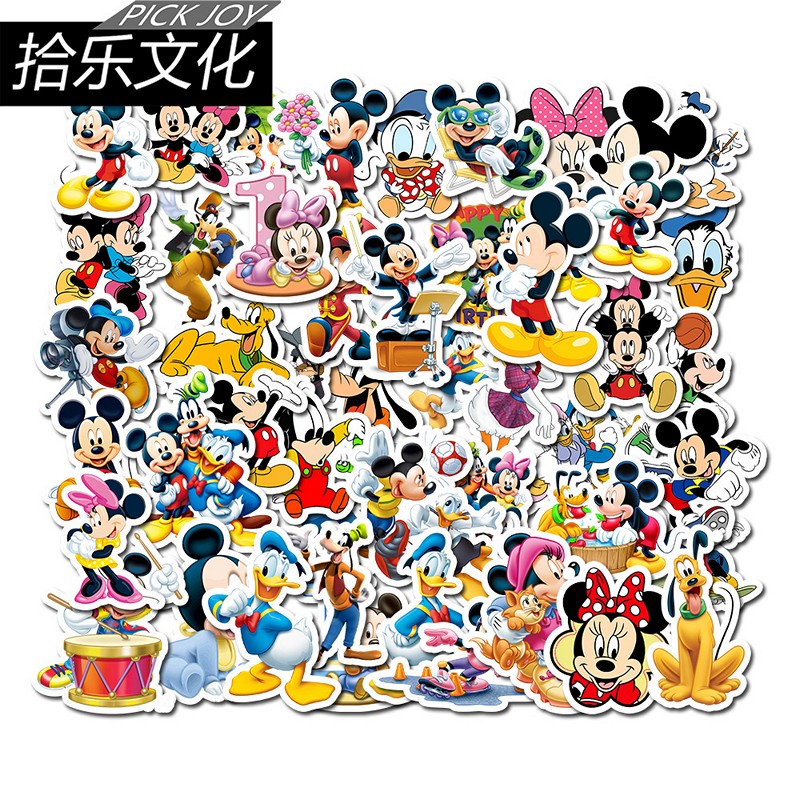 Bộ 50 miếng Sticker hình dán chuột mickey