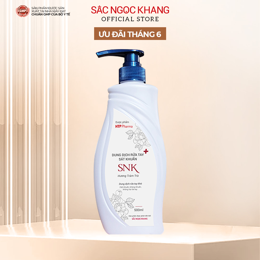 Nước rửa tay khô SNK (Sắc Ngọc Khang) Hương Tràm Trà - 500ml