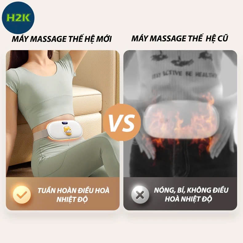 Massage Làm Ấm Bụng Giảm Đau Bụng Đau Lưng Cho Phụ Nữ Đến Kì Hàng Chính Hãng Chườm Nóng Giảm Đau Bụng Kinh Máy Túi Đai Chườm Nóng Kinh Nguyệt Sạc USB Đèn Led Quà Tặng Cho Nam Nữ 20/11