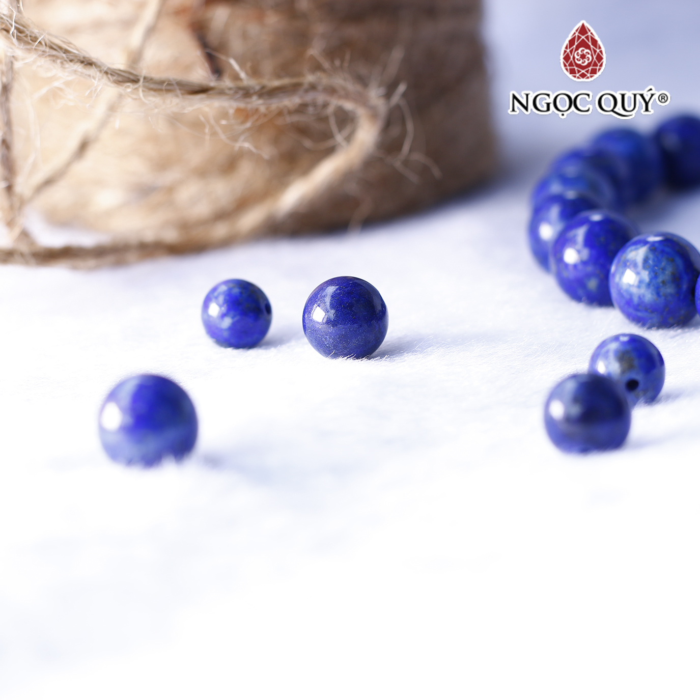 Hạt lẻ đá Lapis mệnh thủy, mộc - Ngọc Quý Gemstones