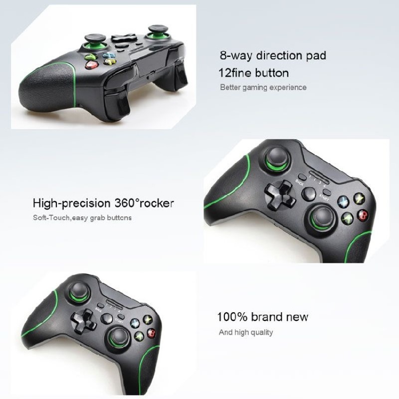 Gamepad tay game không dây S168 wireless USB 2.4G cho máy tính, laptop hàng nhập khẩu