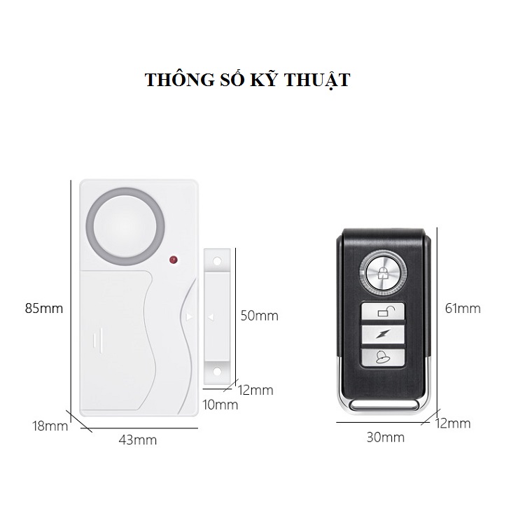 Báo động cửa mở có điều khiển từ xa KS-SF03R