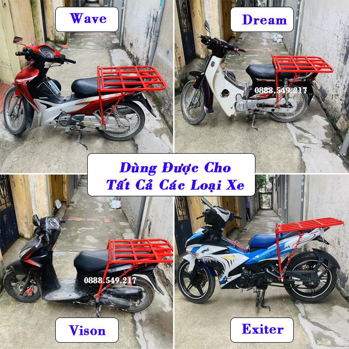 Gác Baga Chở Hàng Loại Mở Cốp Đổ Xăng Không Cần Tháo