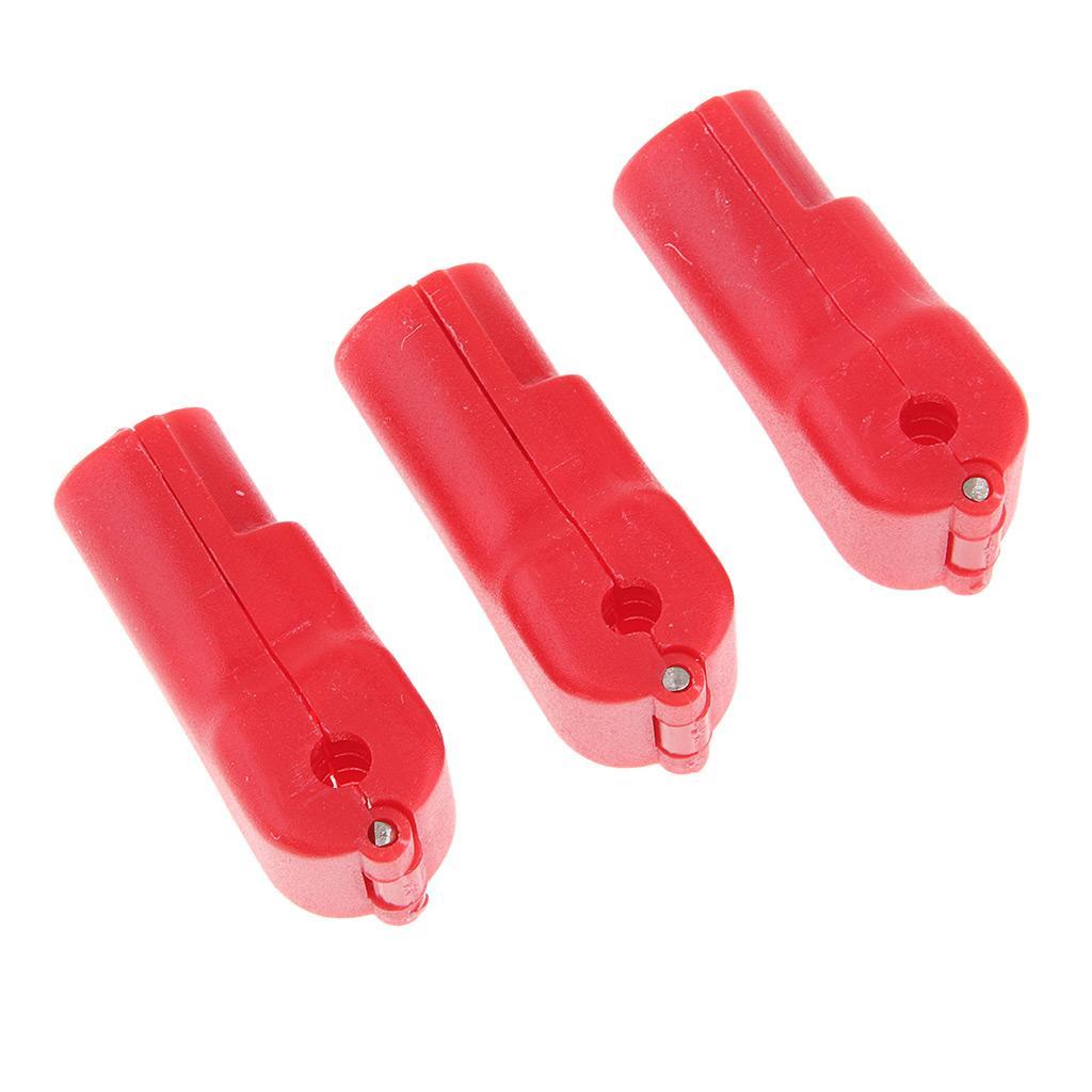 2x 100PCS Peg Hook Stop Lock for Prevent The Sweep Theft of Displayed Products on A Wire Peg, Plastic Red Lock, Retail Shop Anti-Theft Displa