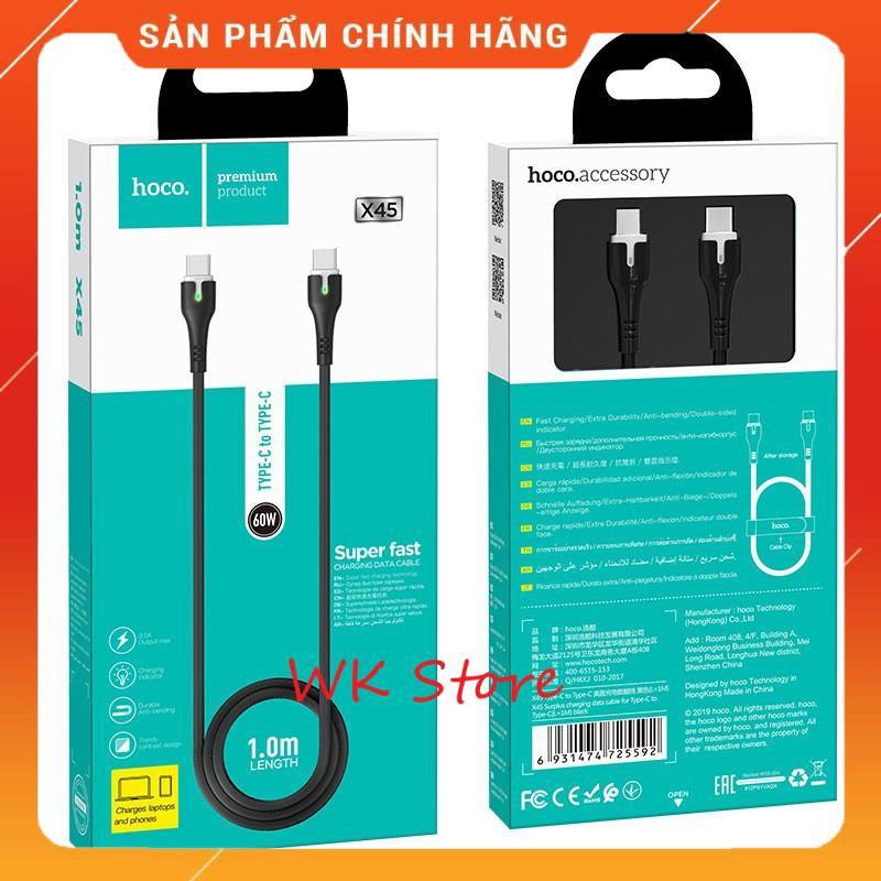 Cáp sạc nhanh QC 3.0 (Type C - Type C) Hoco X45 - Hàng chính hãng