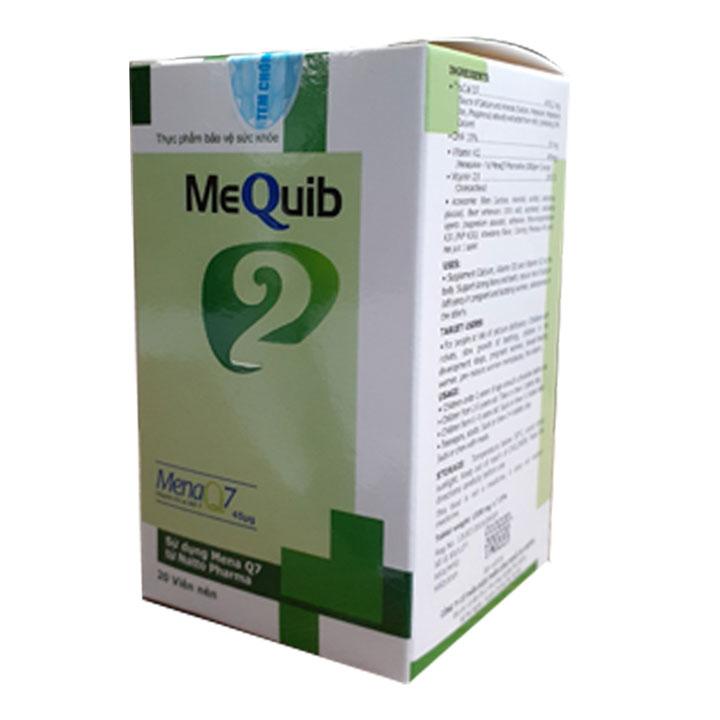 Viên ngậm Vitamin D3 K2 MK7 MenaQ7 và Canxi MEQUIB 2 - Giúp xương chắc khỏe, tăng cường phát triển chiều cao