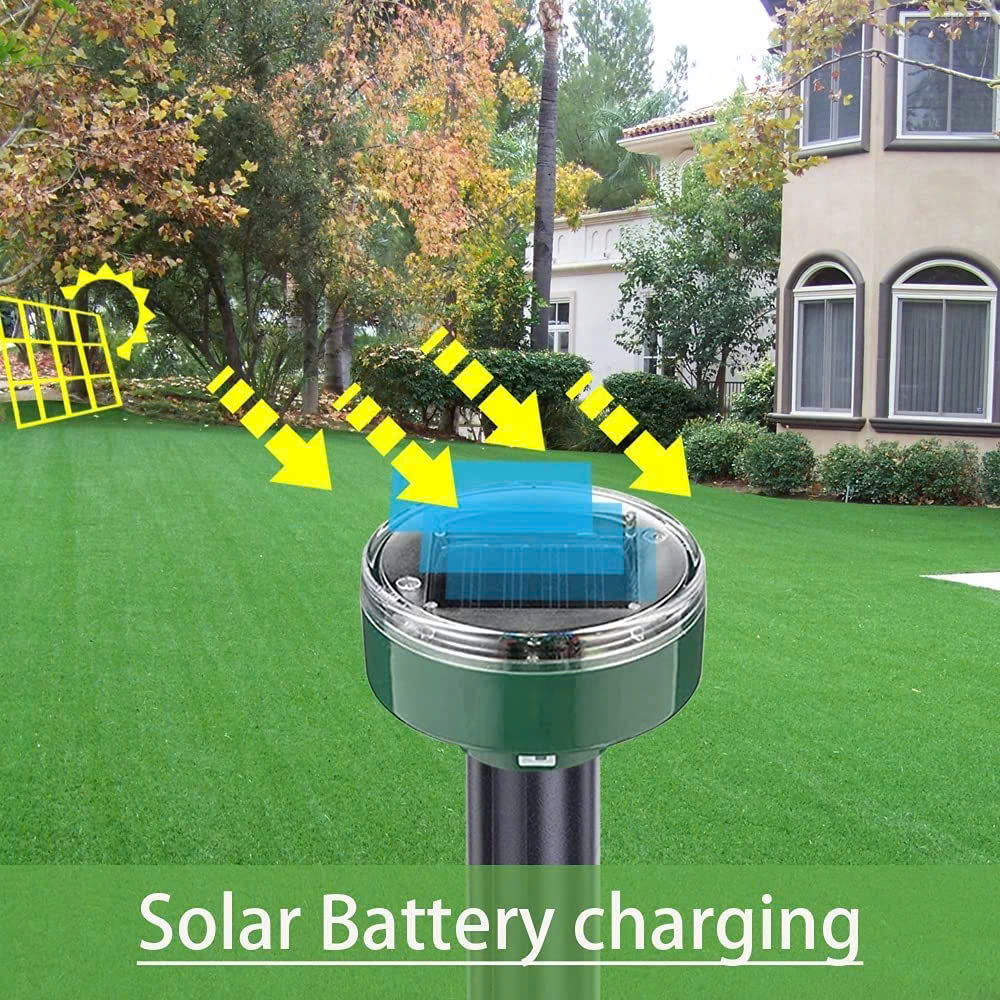 Thiết Bị Đuổi Chuột, Gián, Rắn, Côn Trùng Bằng Sóng Siêu Âm Tự Động Năng Lượng Mặt Trời – Hàng Chất Lượng Cao, An Toàn Tuyệt Đối