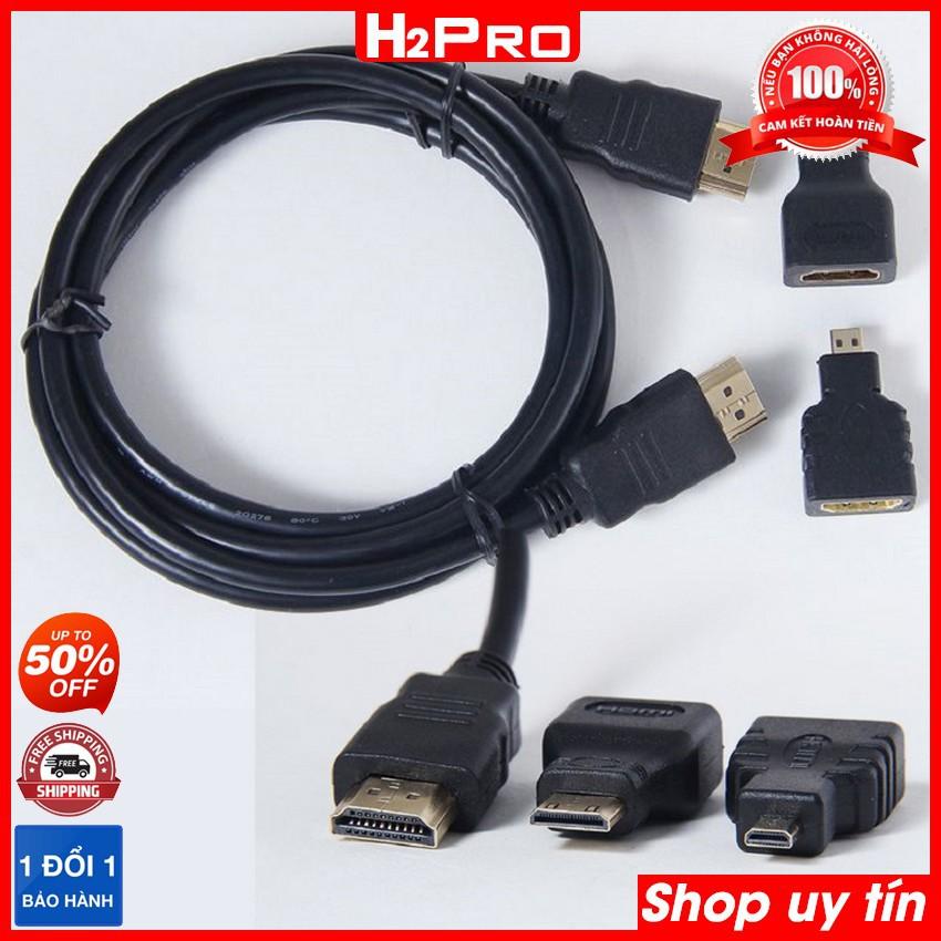 BỘ CHUYỂN TÍN HIỆU CỔNG HDMI 3 TRONG 1 CHO ĐẦU CHUẨN HDTV, HDMI sang mini HDMI và micro HDMI, dây dài 1m