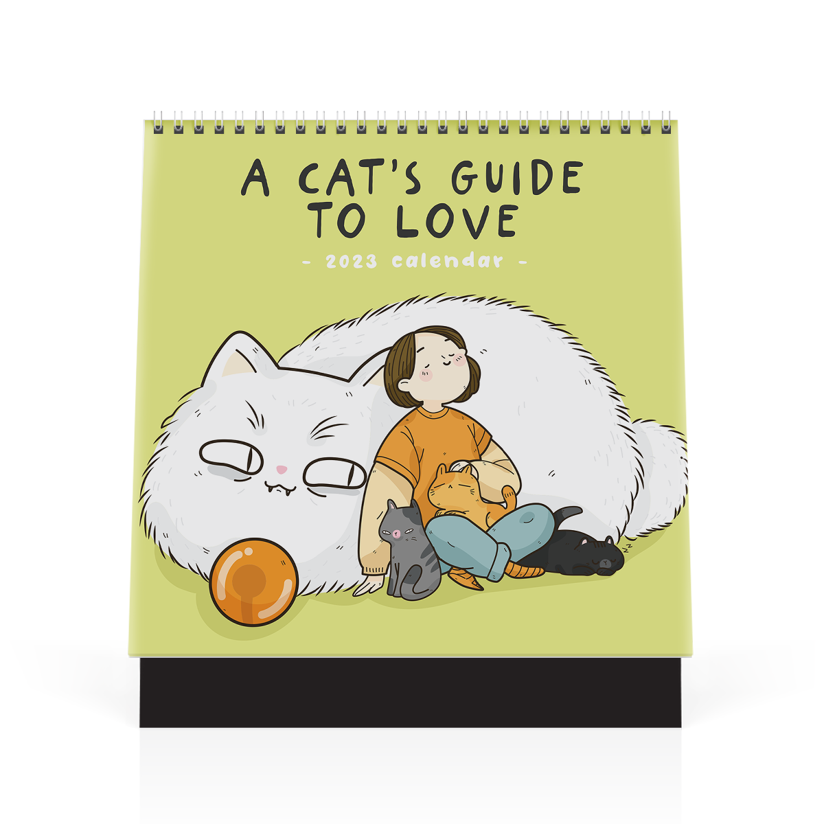 Lịch bàn 2023 SDstationery A CAT’S GUIDE TO LOVE tiếng Anh hình mèo dễ thương chủ đề tình yêu