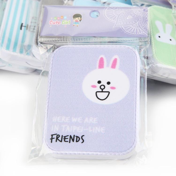 Bộ Gương Lược Chữ Nhật Pastel Cầm Tay Mini Bỏ Túi - Gương Trang Điểm Siêu Đáng yêu Duashop