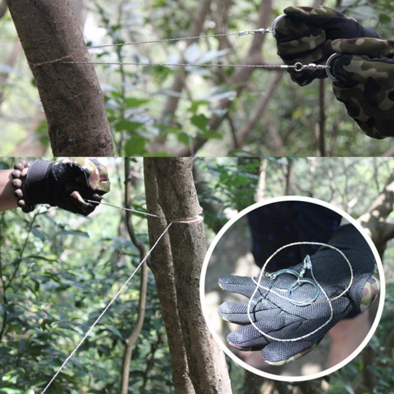 Survival Jig Saw 360 Degree Rotation Outdoor Sports Chain Saw For Camps Use Long Wire Saw Rope Saw Tool Made Of High Quality