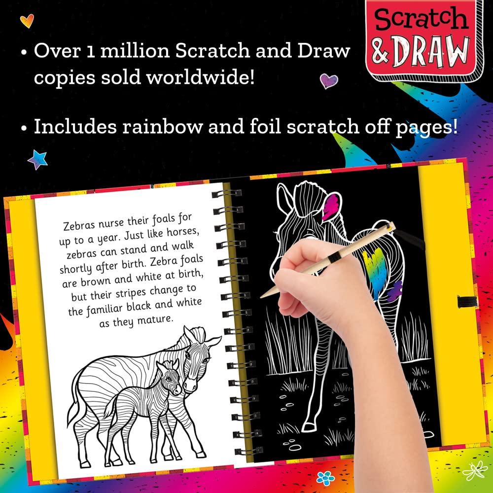 Scratch &amp; Draw Animals - Scratch Art Activity Book