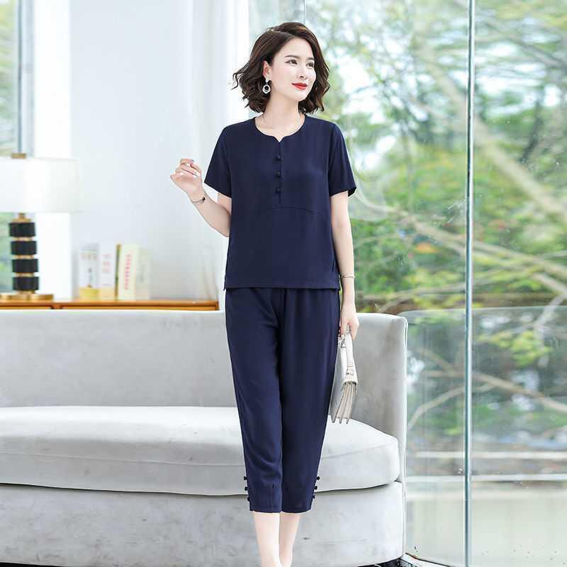 Đồ bộ trung niên nữ mặc nhà, quần áo trung niên cho mẹ, chất liệu mềm mát, thấm hút mồ hôi cực tốt, CÓ SIZE LỚN